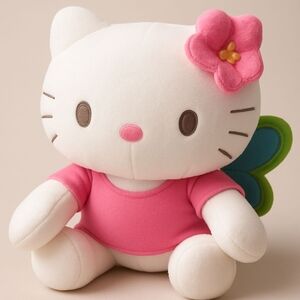 Authentic Hello Kitty Plush with Pink Outfit